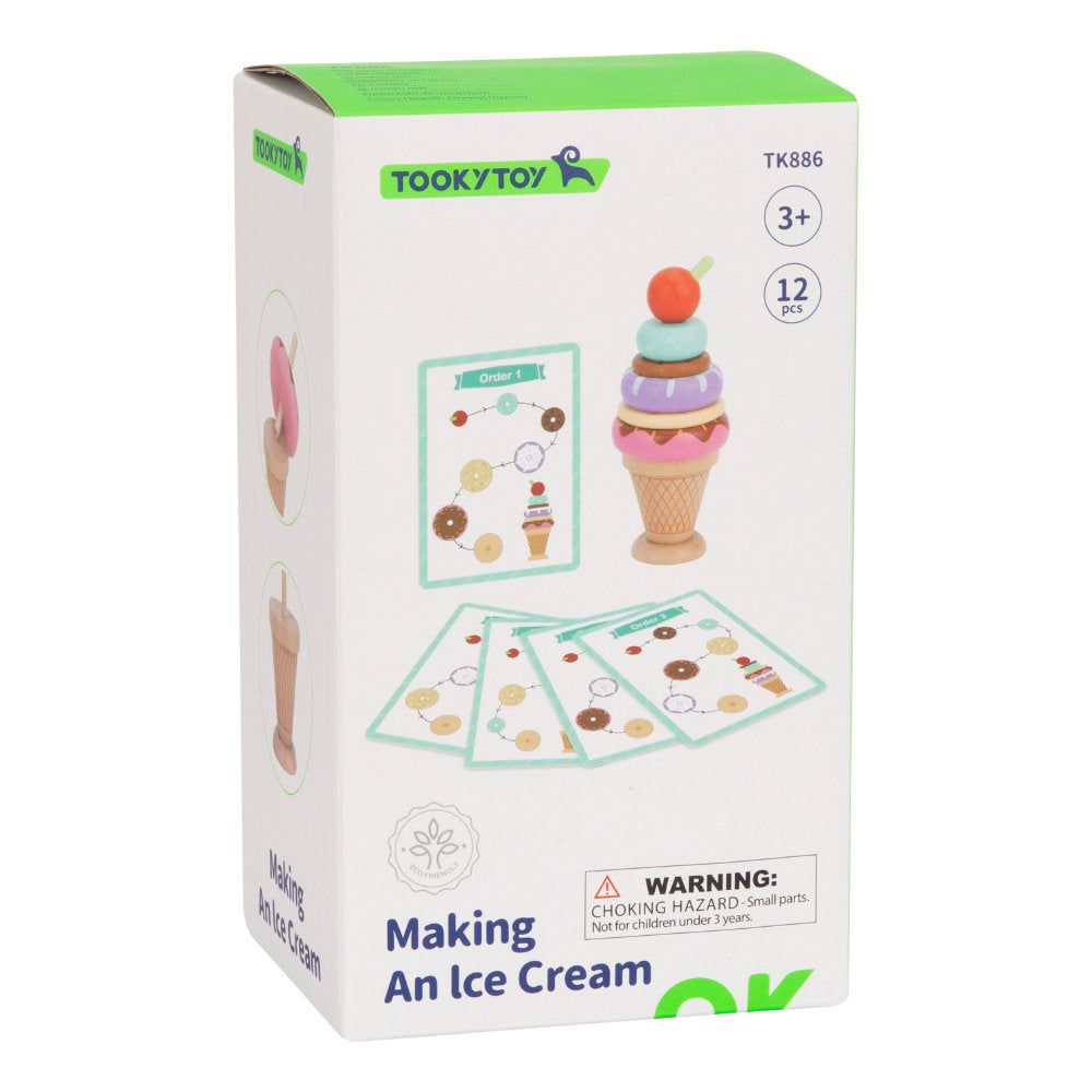 TookyToy - Making An Ice Cream - Stacking & Sequencing Activity Toy