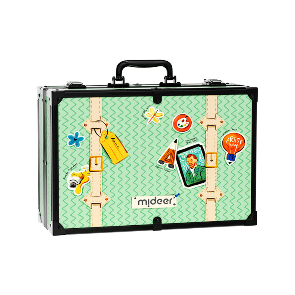 Mideer - Art Suitcase Kids Drawing Set - 78pc Travel Case