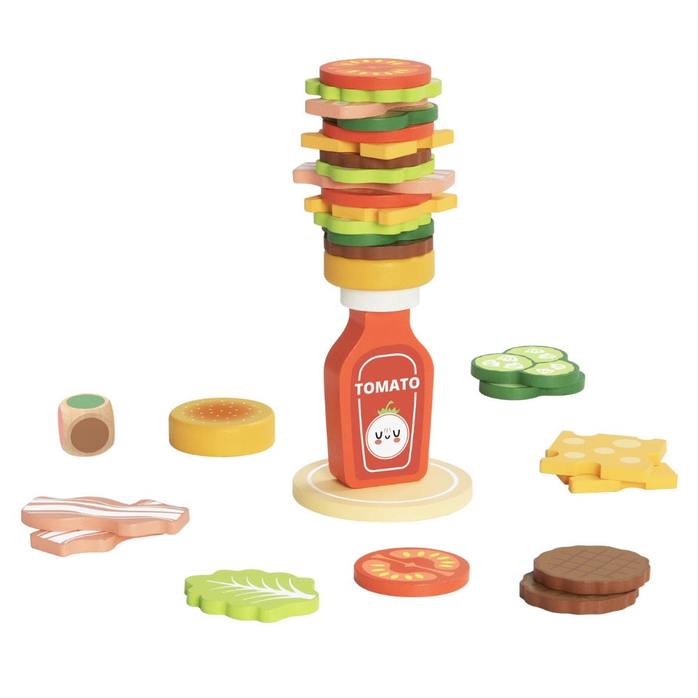 hi Pando - Hamburger Stacking & Sequencing Activity Toy