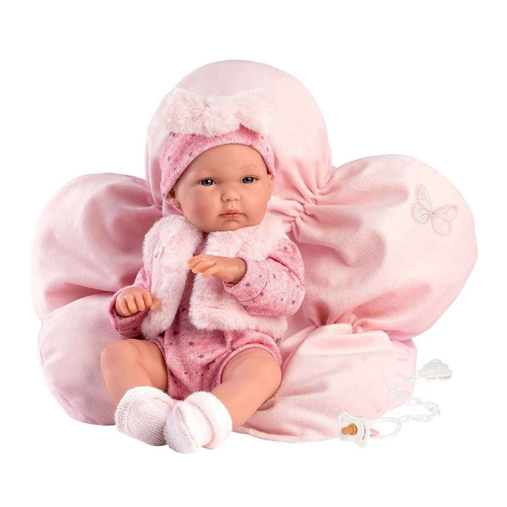 Llorens - Anatomically Correct Baby Girl Doll with Clothing & Cushion: Bimba - 35cm
