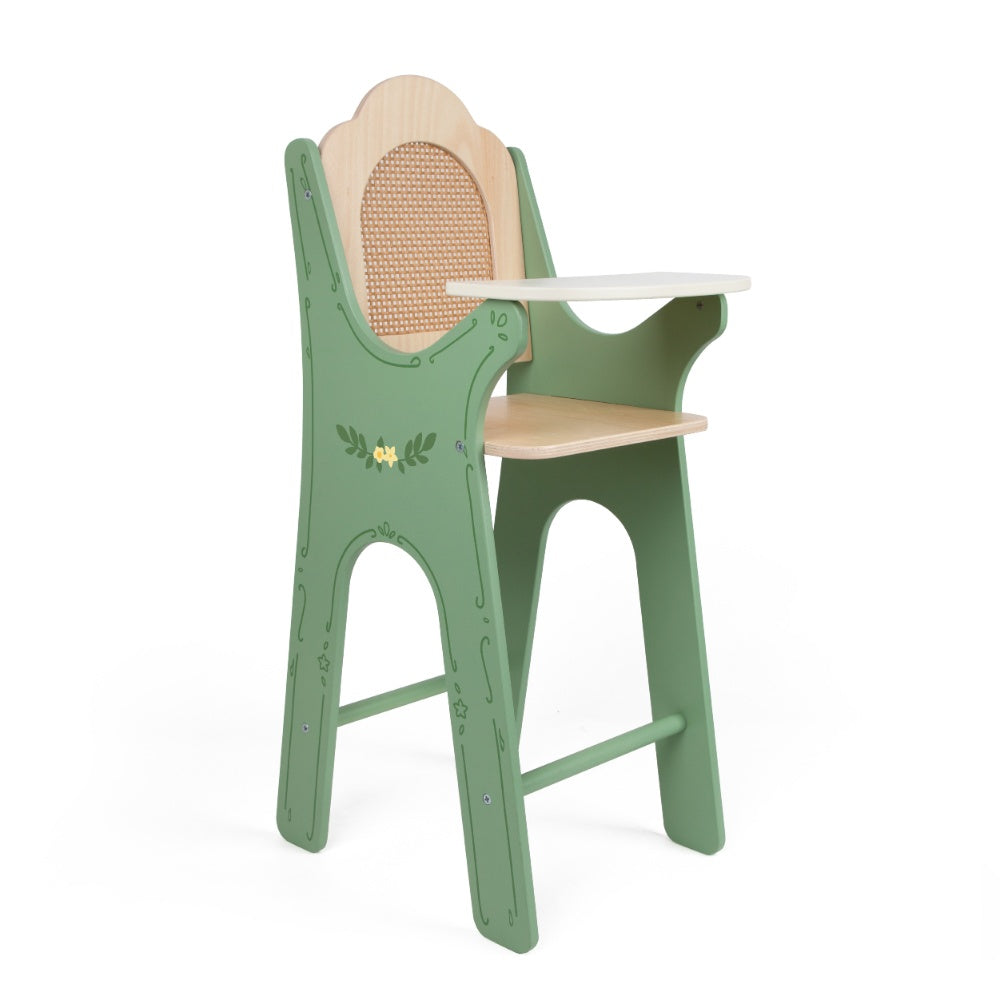 Classic World - Pretend & Play - Vintage Wooden Doll High Chair