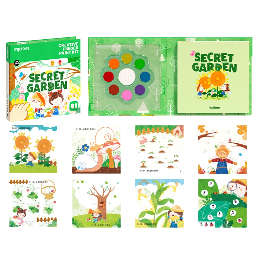 Mideer - Creative Finger Paint Kit - Secret Garden