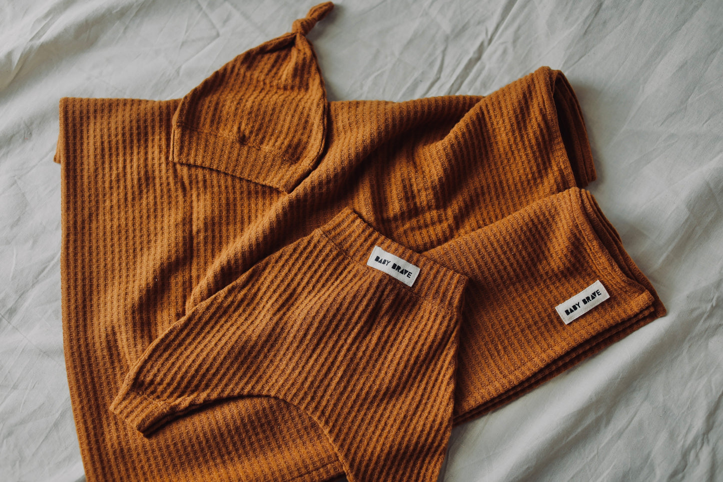 Baby Brave Waffle Knit Swaddle Set - Motherhood