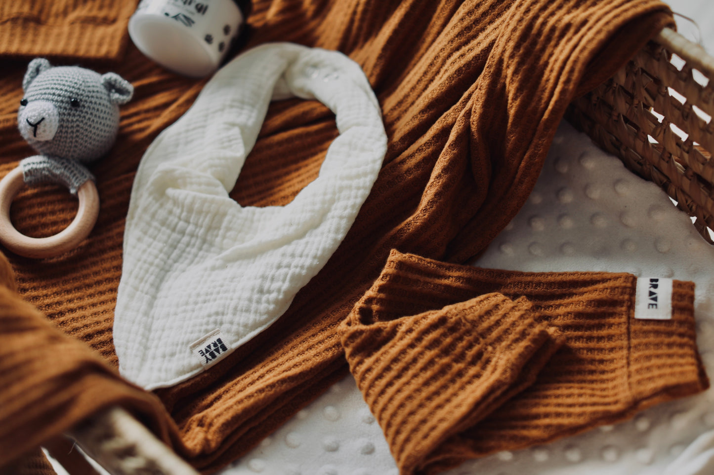 Baby Brave Waffle Knit Swaddle Set - Motherhood