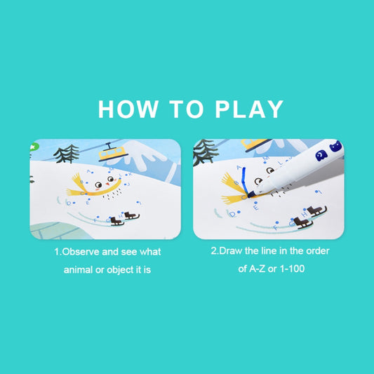 Mideer - Dot-to-Dot Wipe Clean Activity Cards - Reusable Connect the Dots for Kids