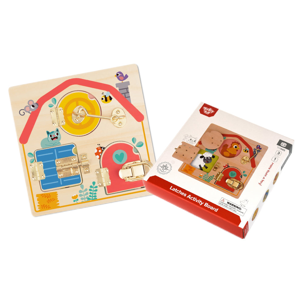 TookyToy - Wooden Latches Activity Busy Board - Motherhood