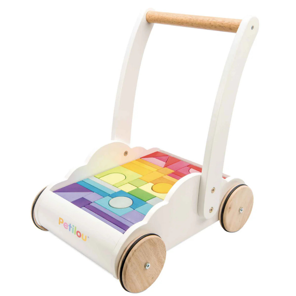 Le Toy Van - Rainbow Baby Walker & Wooden Blocks