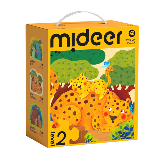 Mideer - Level Up Jigsaw Puzzle for Kids - 3-in-1 - Level 2 Kiss My Baby - Motherhood