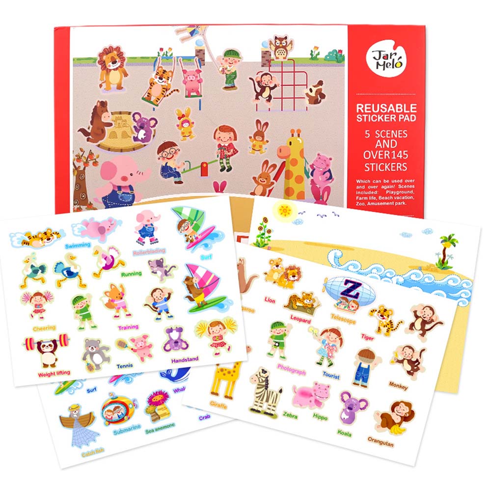 Jar Meló - Reusable Sticker Pad Set - City Park