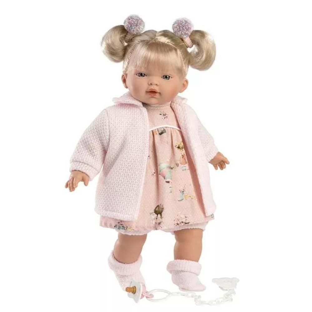 Llorens - Baby Girl Doll with Crying Mechanism, Clothing & Accessories: Aitana - 33cm