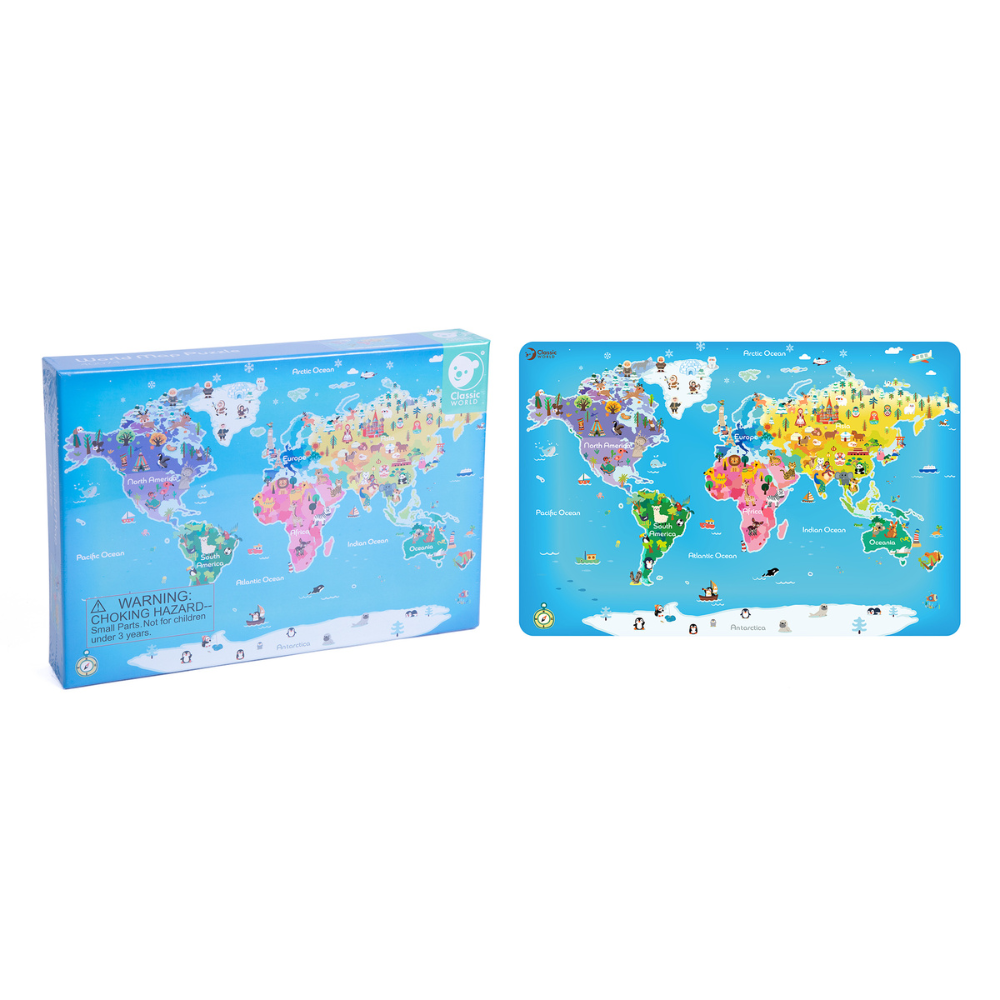 Classic World - Jigsaw Puzzle - World Map - 48pcs