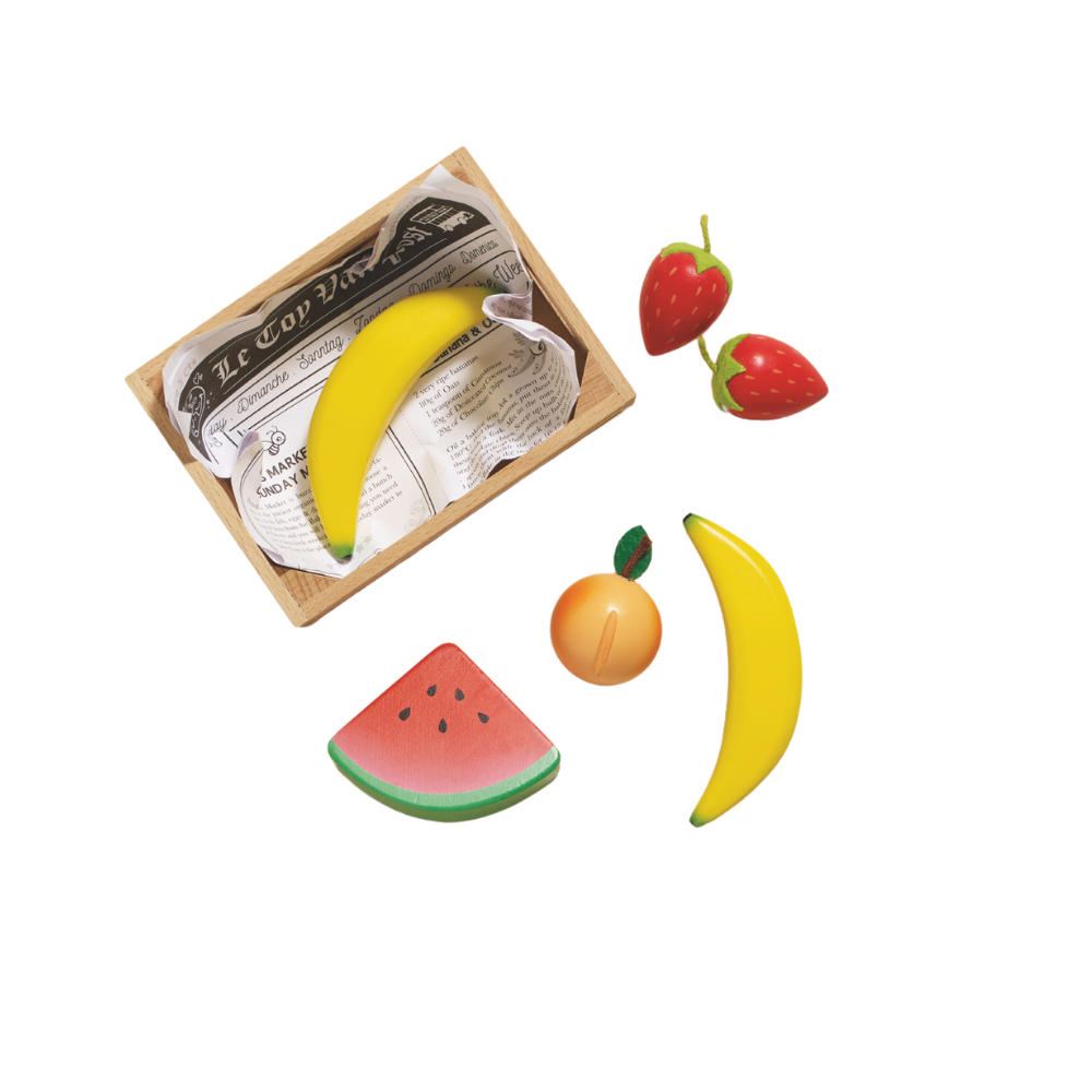 Le Toy Van - Wooden Smoothie Fruit Food Crate - 7pcs