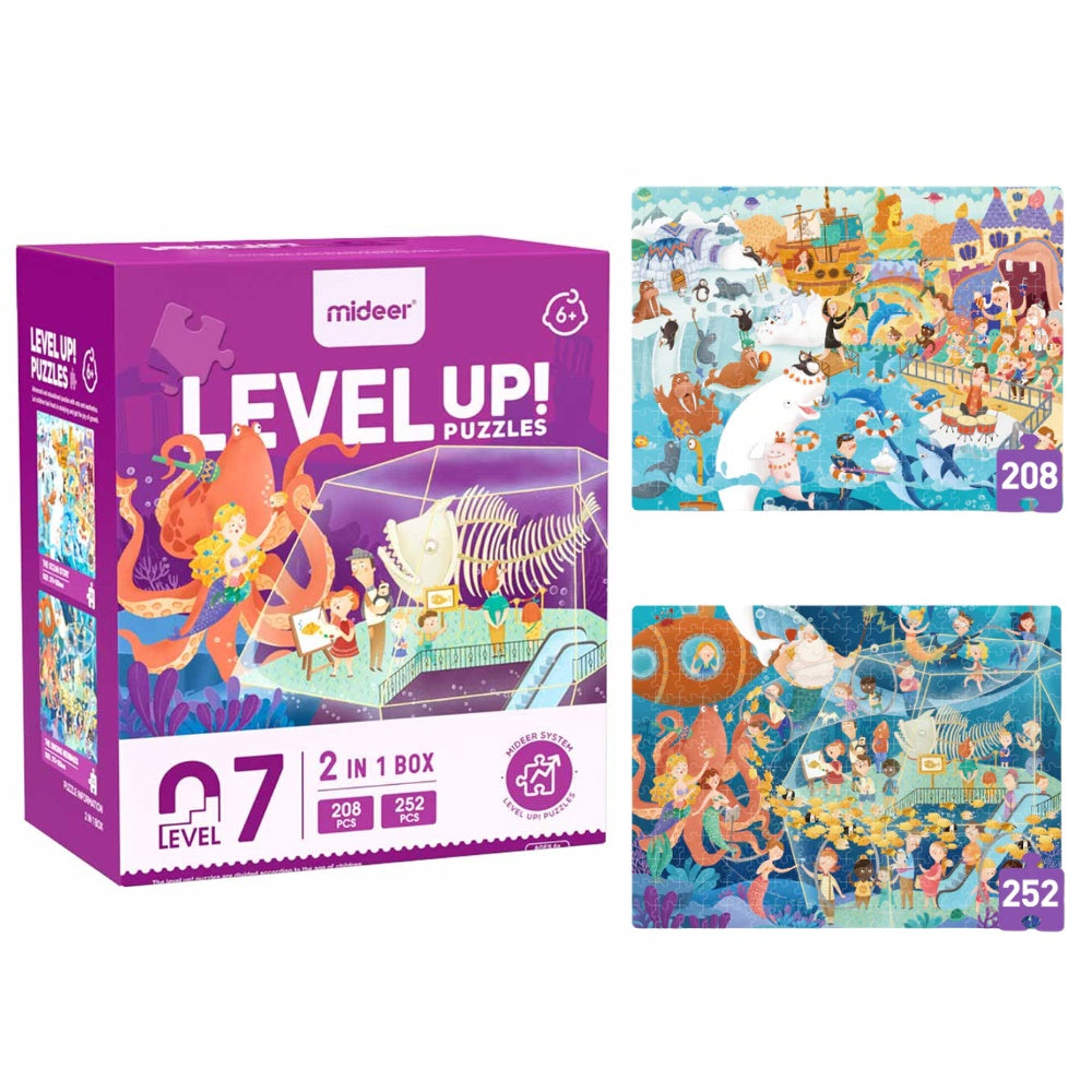 Mideer - Level Up Jigsaw Puzzle for Kids - 2-in-1 - Level 7 Song Of The Sea
