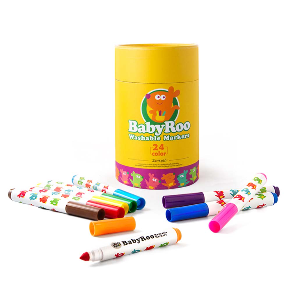 Jar Meló - Washable Markers - Non-Toxic - 24 Colours