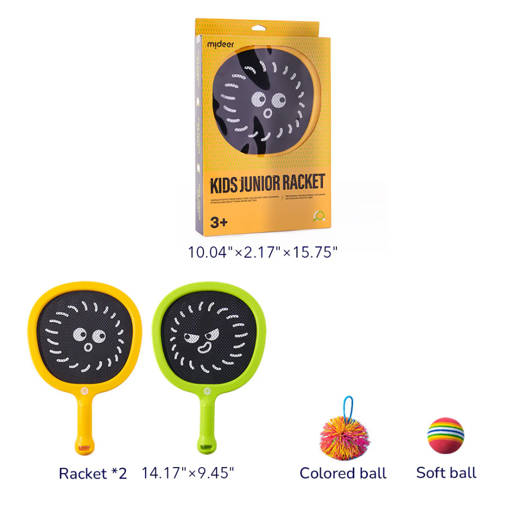 Mideer - Kids Junior Racket - 2 Rackets & 2 Balls