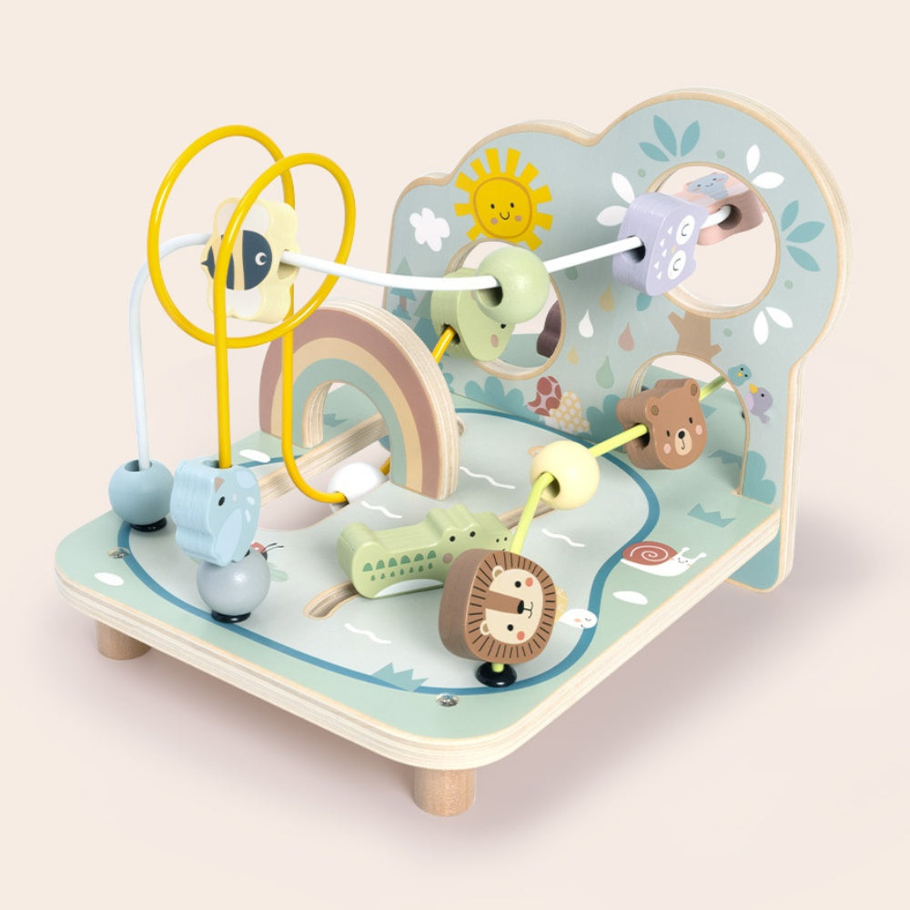 TookyToy - Forest Bead Maze - Wooden Fine Motor Activity Toy