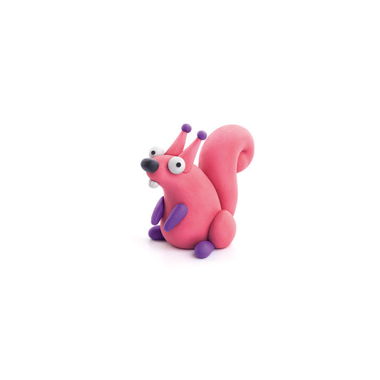 Hey Clay - Modelling Air-Dry Clay with Fun Interactive App - Squirrel, series Forest Animals, 3 cans - Motherhood