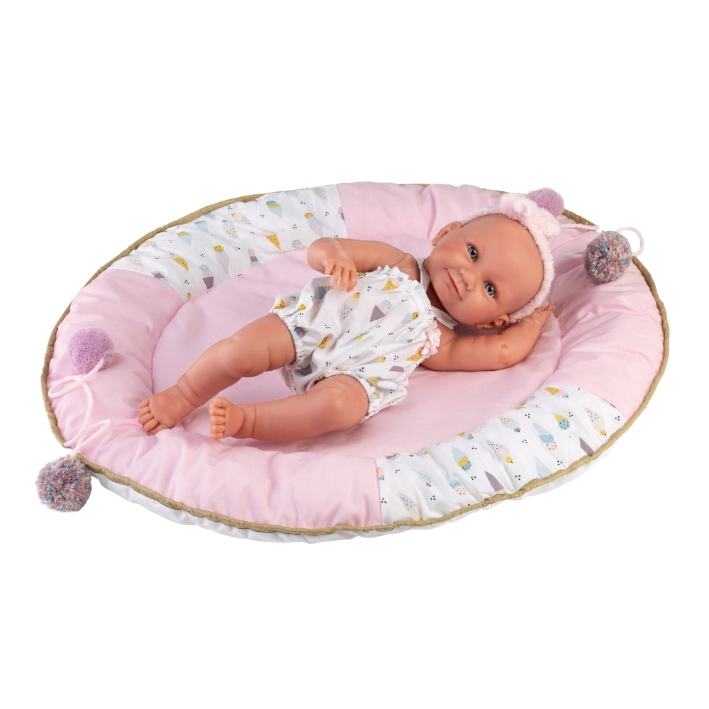 Llorens - Anatomically Correct Baby Girl Doll with Clothing & Mat: Nica - 40cm
