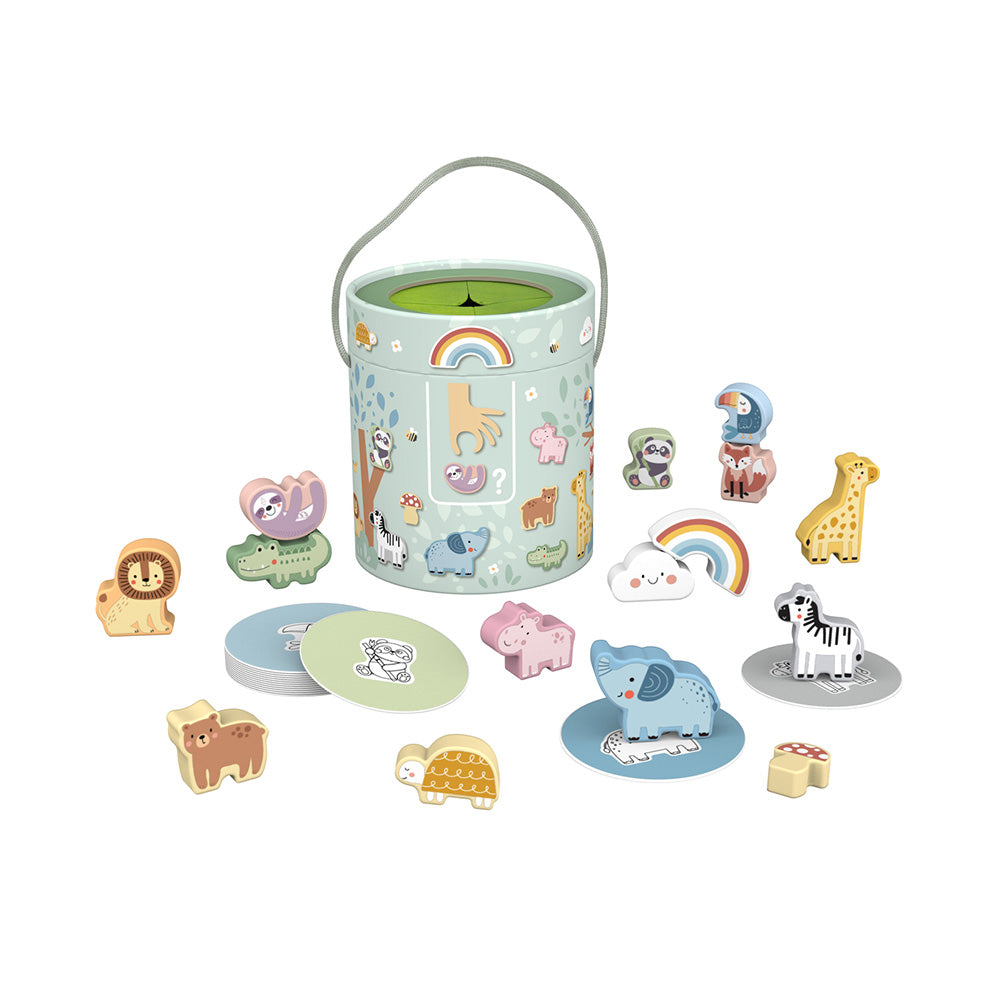 TookyToy - Animal Touch & Match Mystery Bucket - My Forest Friends - Motherhood