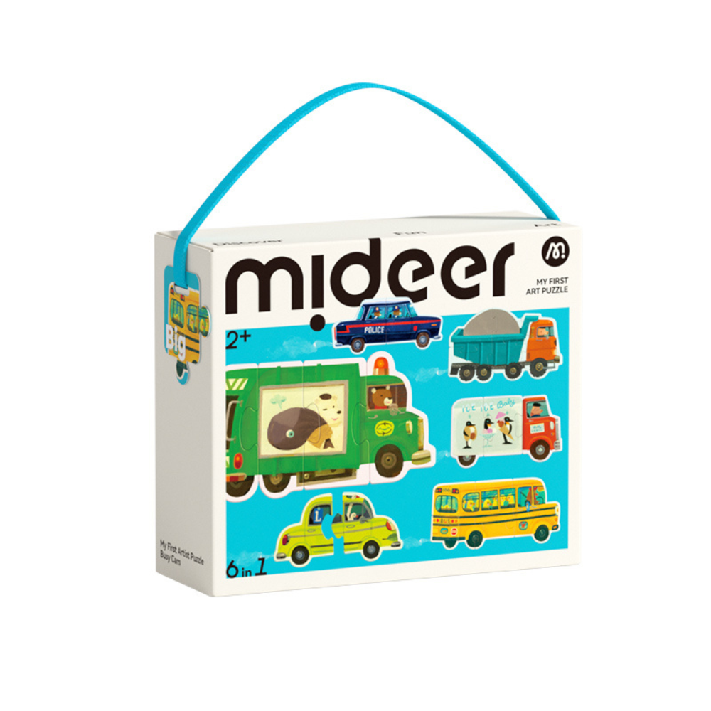 Mideer - My First Jigsaw Puzzle for Kids - Busy Cars