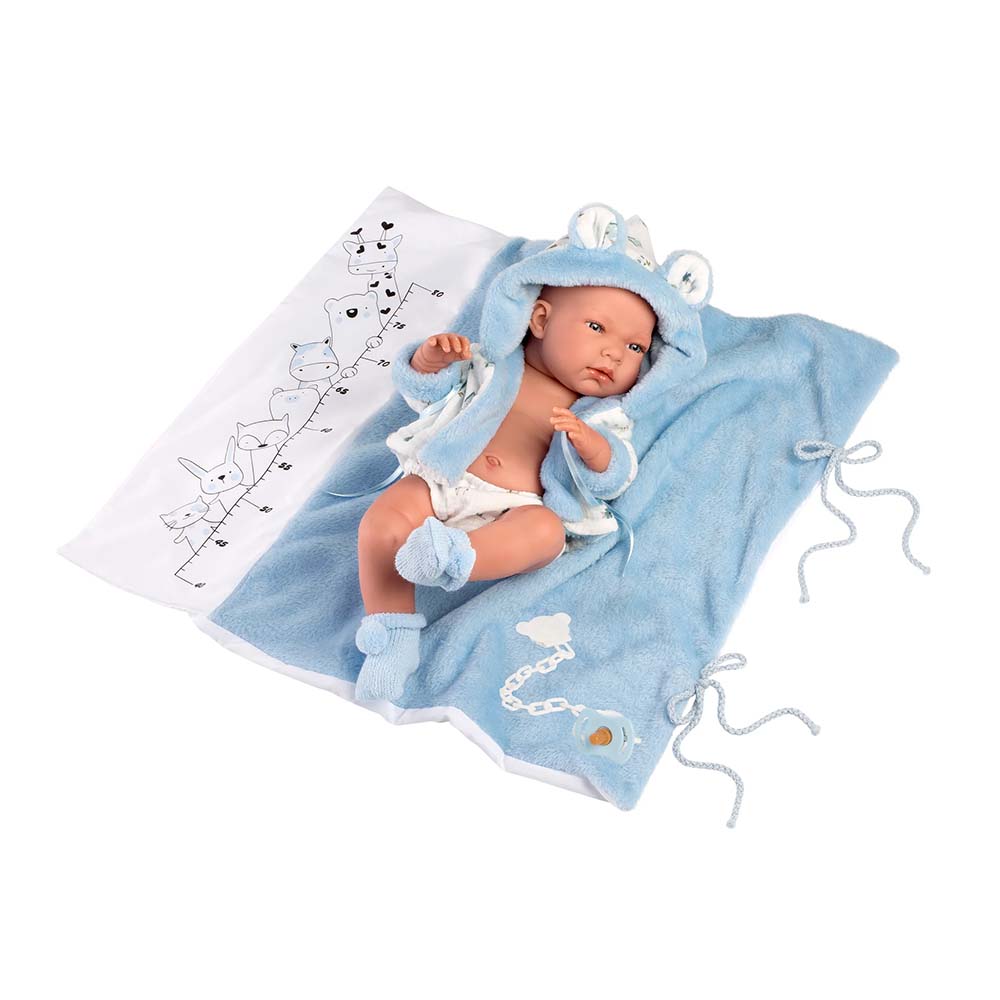 Llorens - Anatomically Correct Baby Boy Doll with Outfit & Changer: Nico - 40cm
