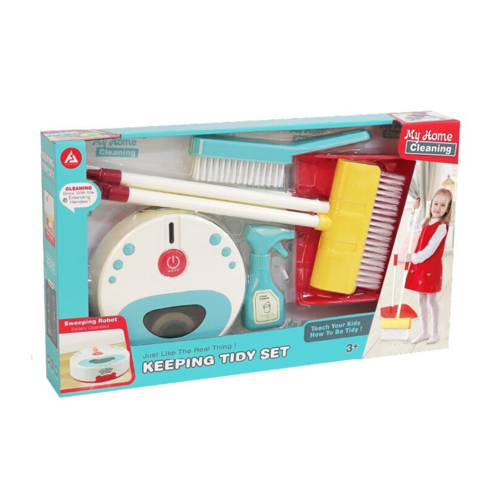 Cogo - Pretend & Play Keeping Tidy Set with Sweeper and Cleaning Tools