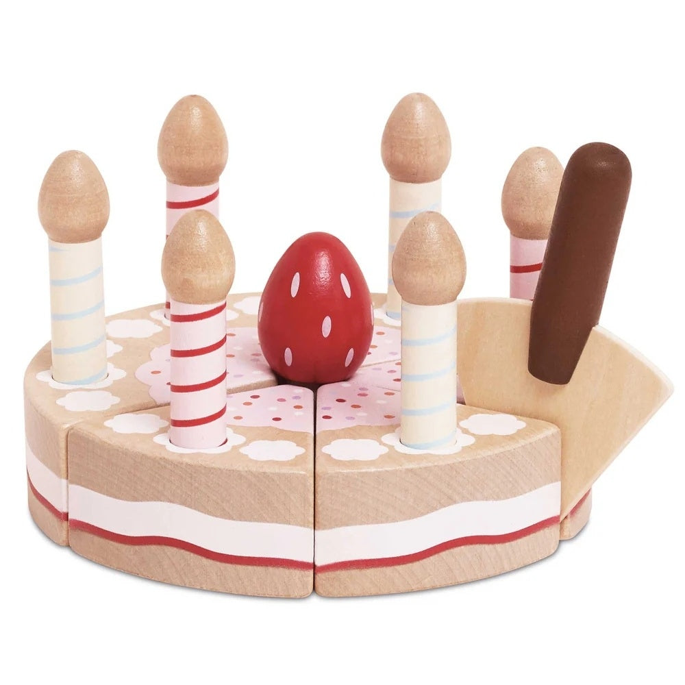 Le Toy Van - Sliceable Birthday Cake & Candles - 14pcs