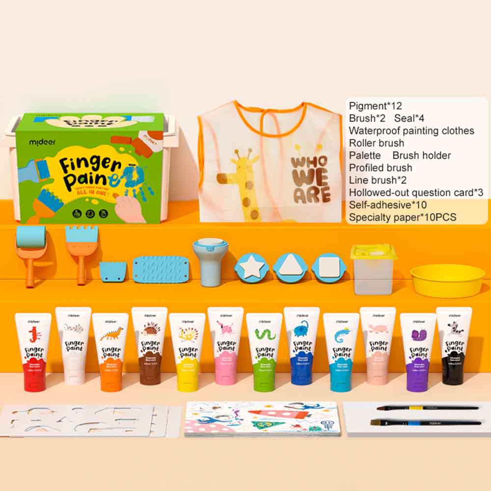 Mideer - All-In-One Finger Painting Set