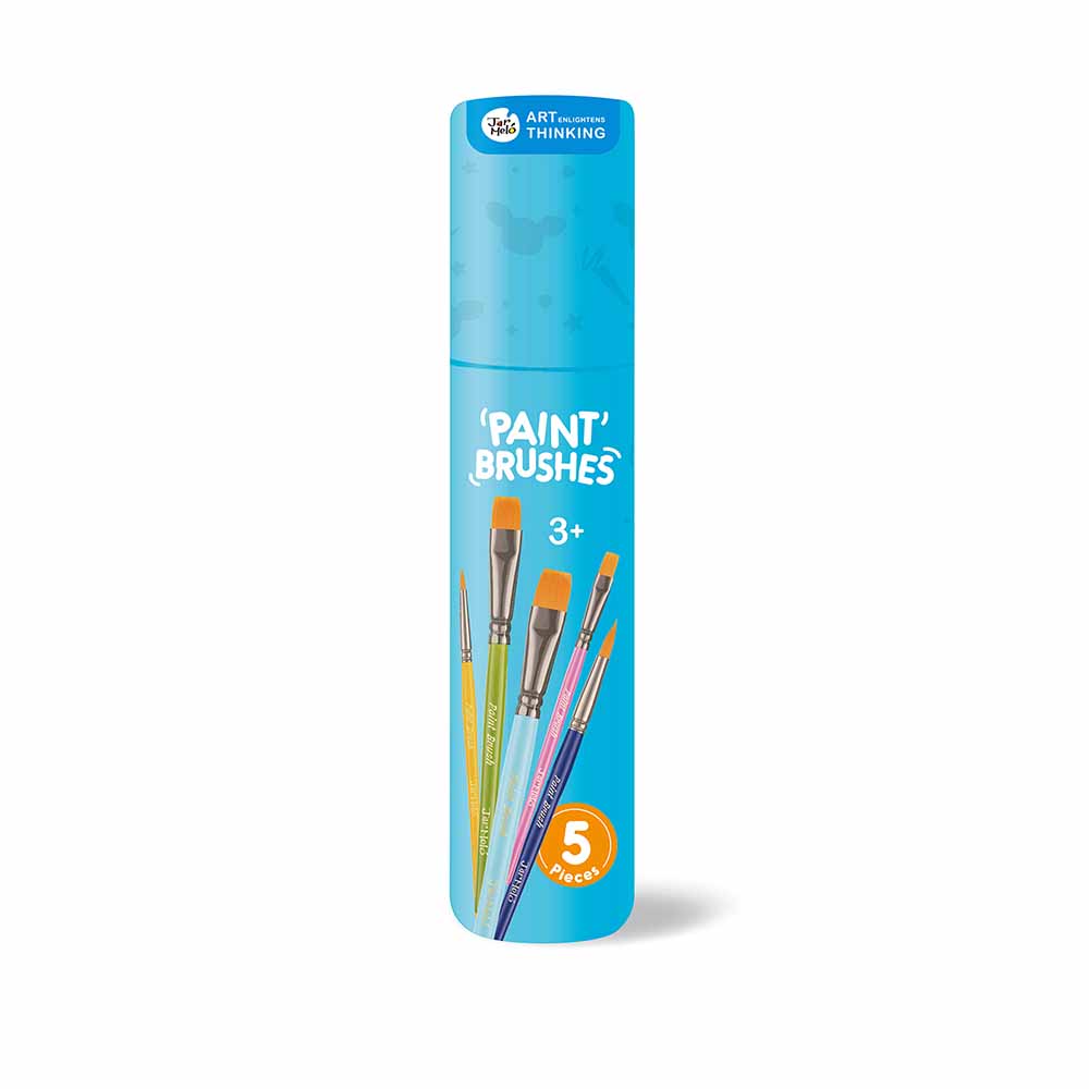 Jar Meló - Paint Brushes Set - 5 Pieces Kids Art Brushes