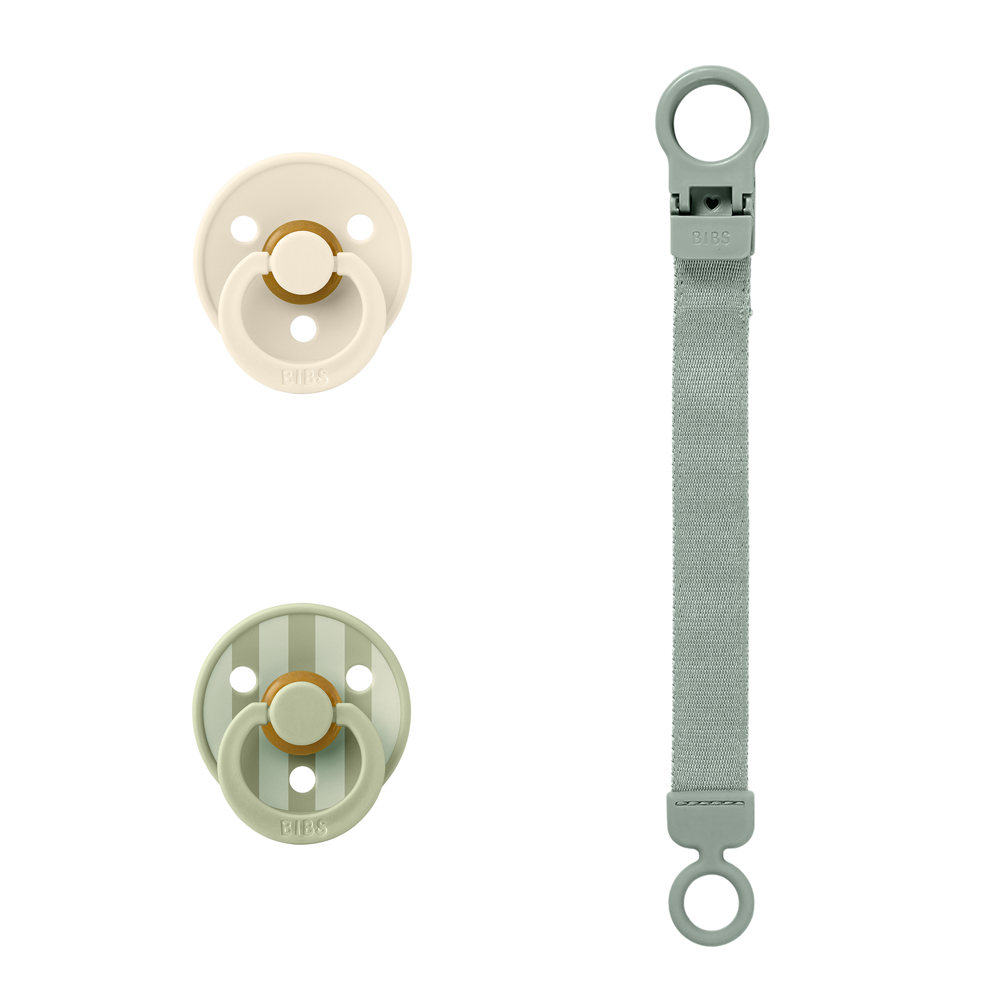 BIBS Colour Pacifier & Loop Clip Gift Set - Motherhood