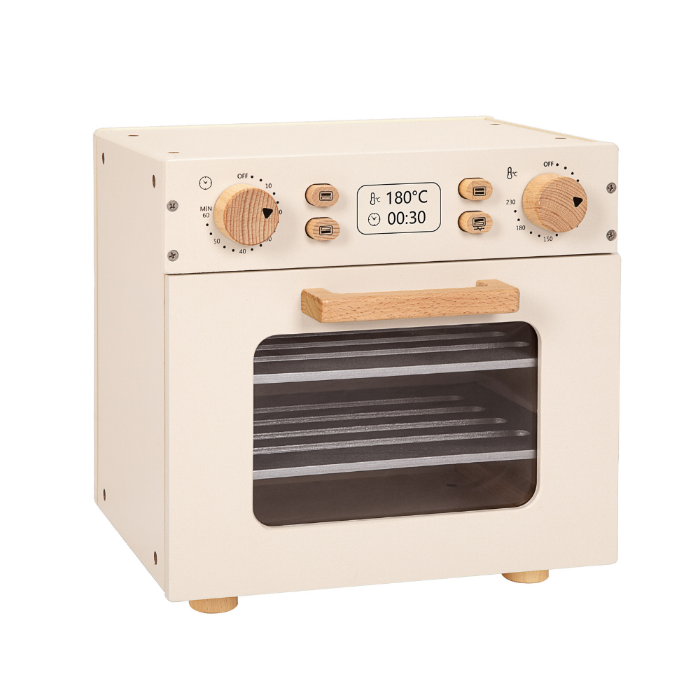 TookyToy - Pretend Play Wooden Oven Toy Playset