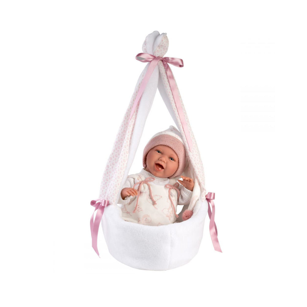 Llorens - Baby Girl Doll with Baby Swing, Clothing & Accessories: Mimi - 42cm