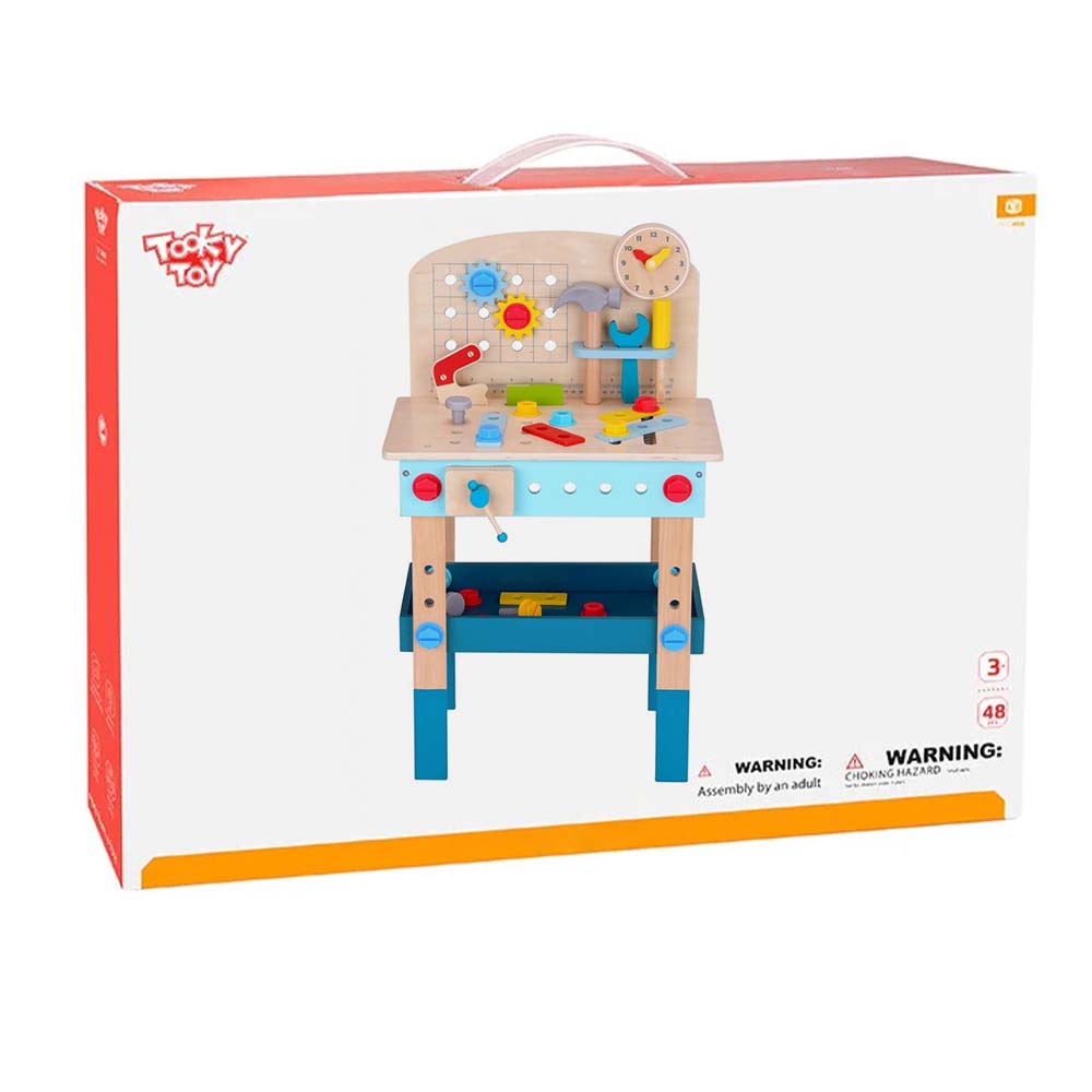 TookyToy - Pretend Play Work Bench & Tools Toy Set - Motherhood