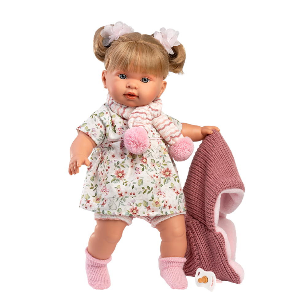 Llorens - Baby Girl Doll with Crying Mechanism, Clothing & Accessories: Alexandra - 42cm