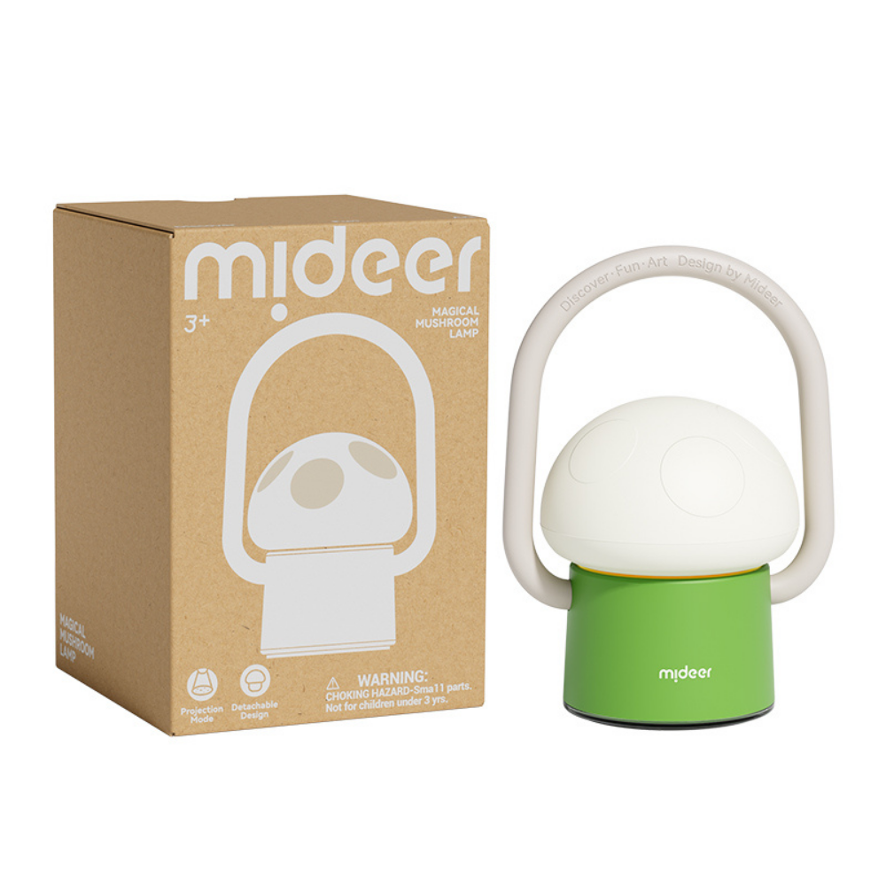 Mideer - 2-in-1 Magical Mushroom Lamp Night Light & Projector for Kids