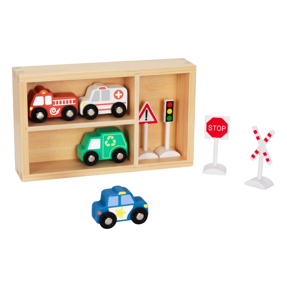 hi Pando - Magnetic Train Set - City Vehicle - 9pcs