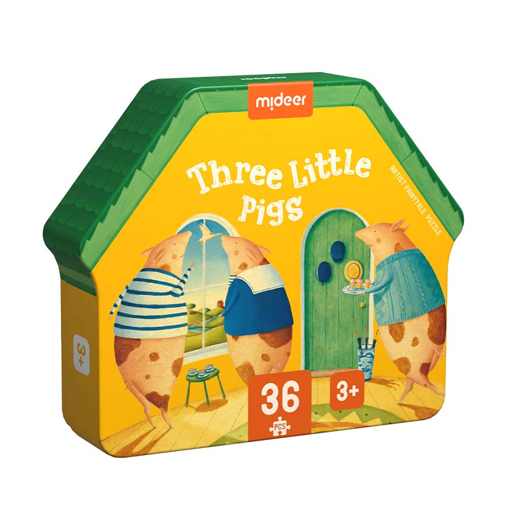 Mideer - Artist's Fairy Tale 36 Piece Puzzle Three Little Pigs