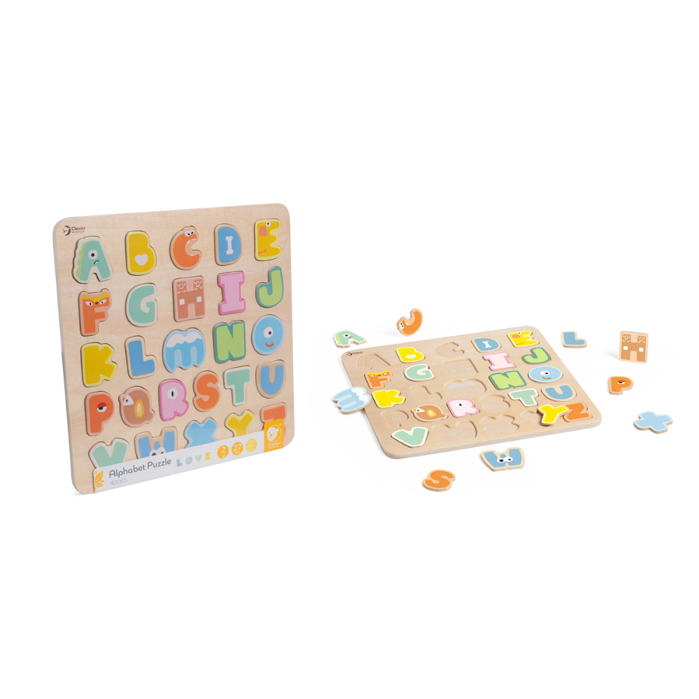 Classic World - Wooden Puzzle - Alphabet A-Z - 27pcs