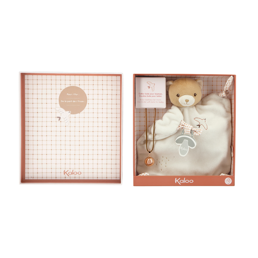 Kaloo - Cream Bear Comforter & Bola Gift Set
