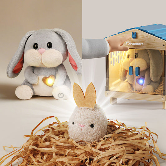 TopBright - Pretend & Play - Interactive Care Bunny Kit with Lights and Sounds - 9pcs
