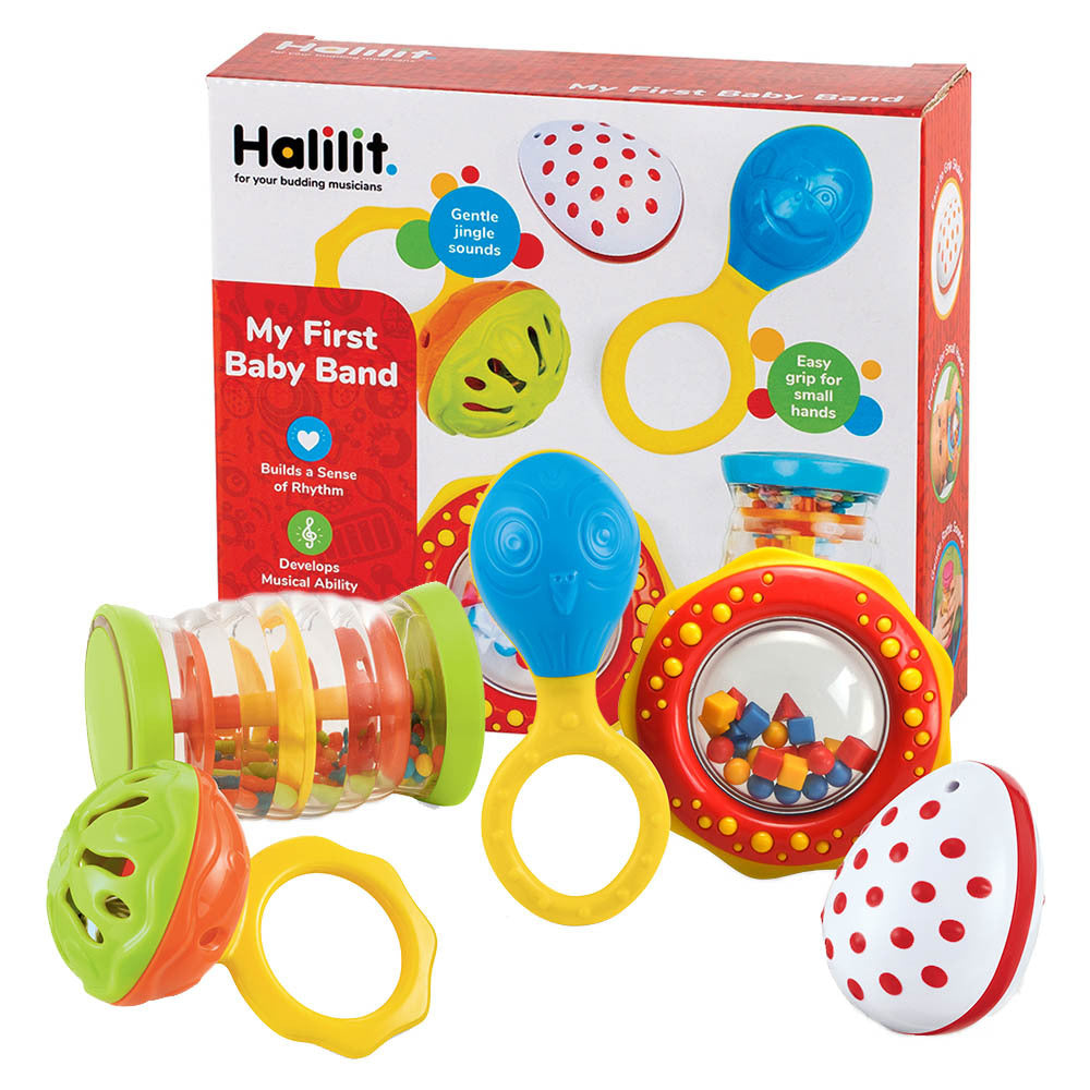 Halilit - Music Instrument for Babies & Toddlers - My First Baby Band Set of 5 -**