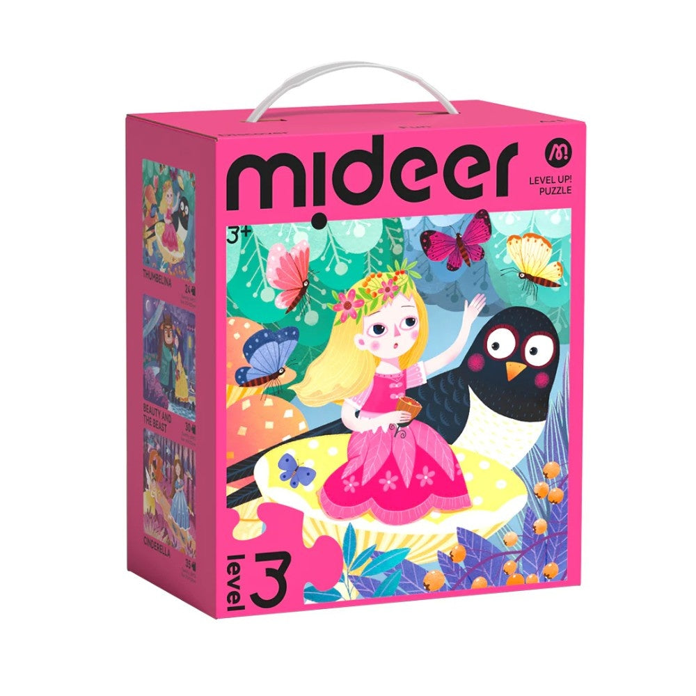 Mideer - Level Up Jigsaw Puzzle for Kids - 3-in-1 - Level 3 Princess Romance