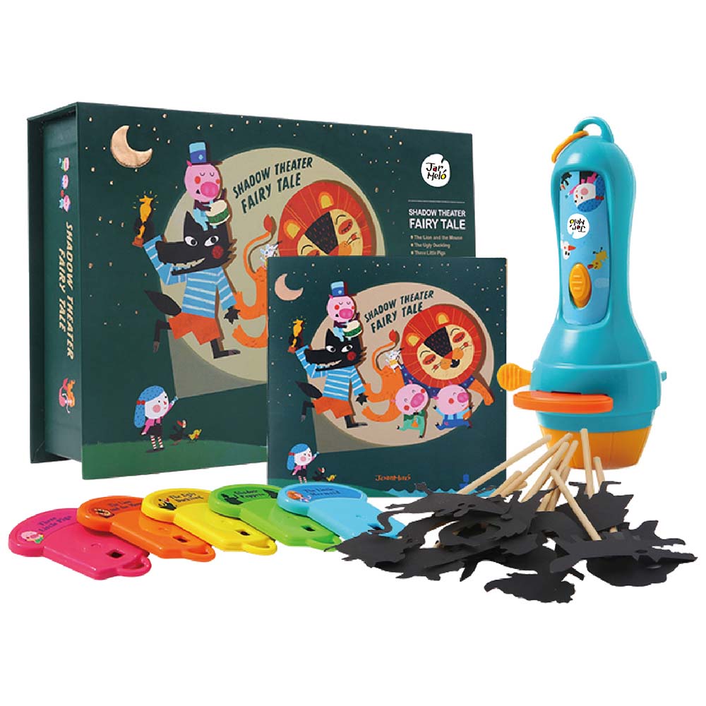 Jar Meló - Children's Fairy Tale Storybook Torch with Shadow Puppets - 5 Stories