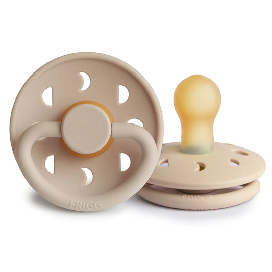 FRIGG Moon - Round Latex Pacifier - Croissant Frigg