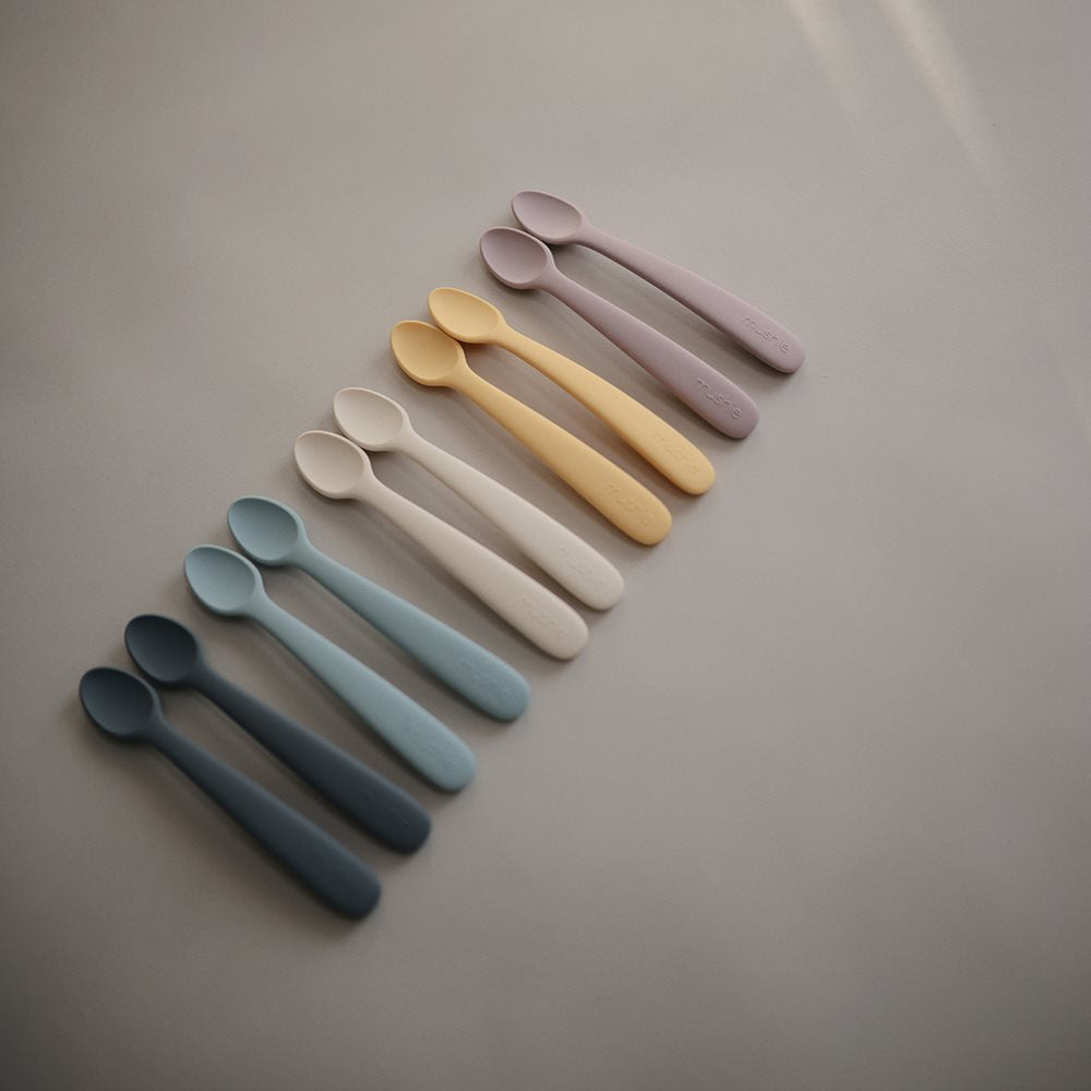 Mushie Silicone Feeding Spoon (2 Pack) - Motherhood