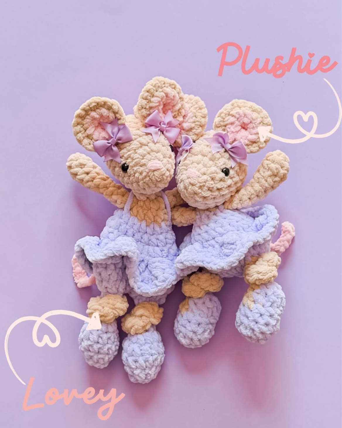 Mika Mouse Crochet Lovey