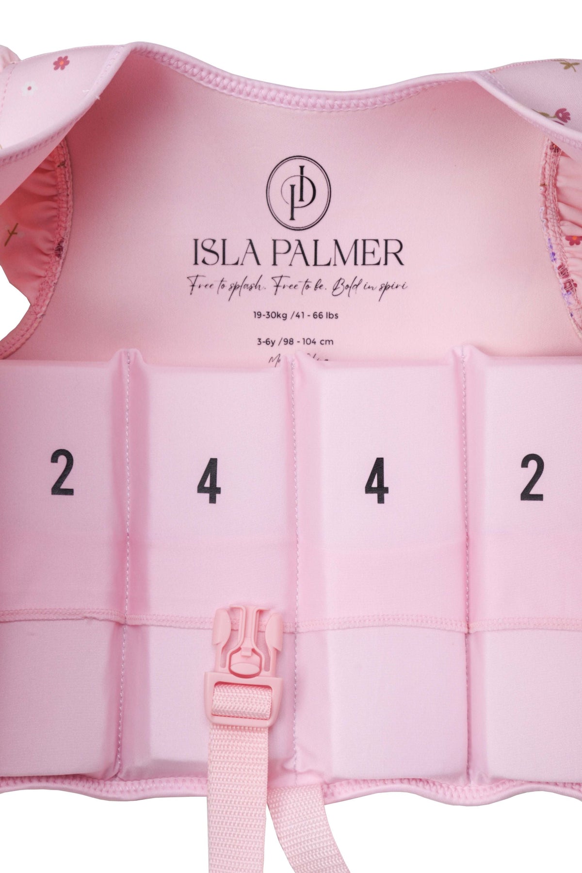 Isla Palmer Lottie Swim Vest – Pink Floral – kids swim vest South Africa