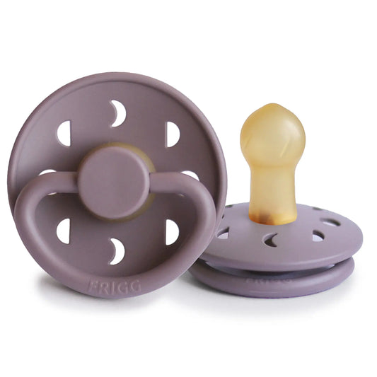 FRIGG Moon - Round Latex Pacifier - Twilight Mauve Frigg