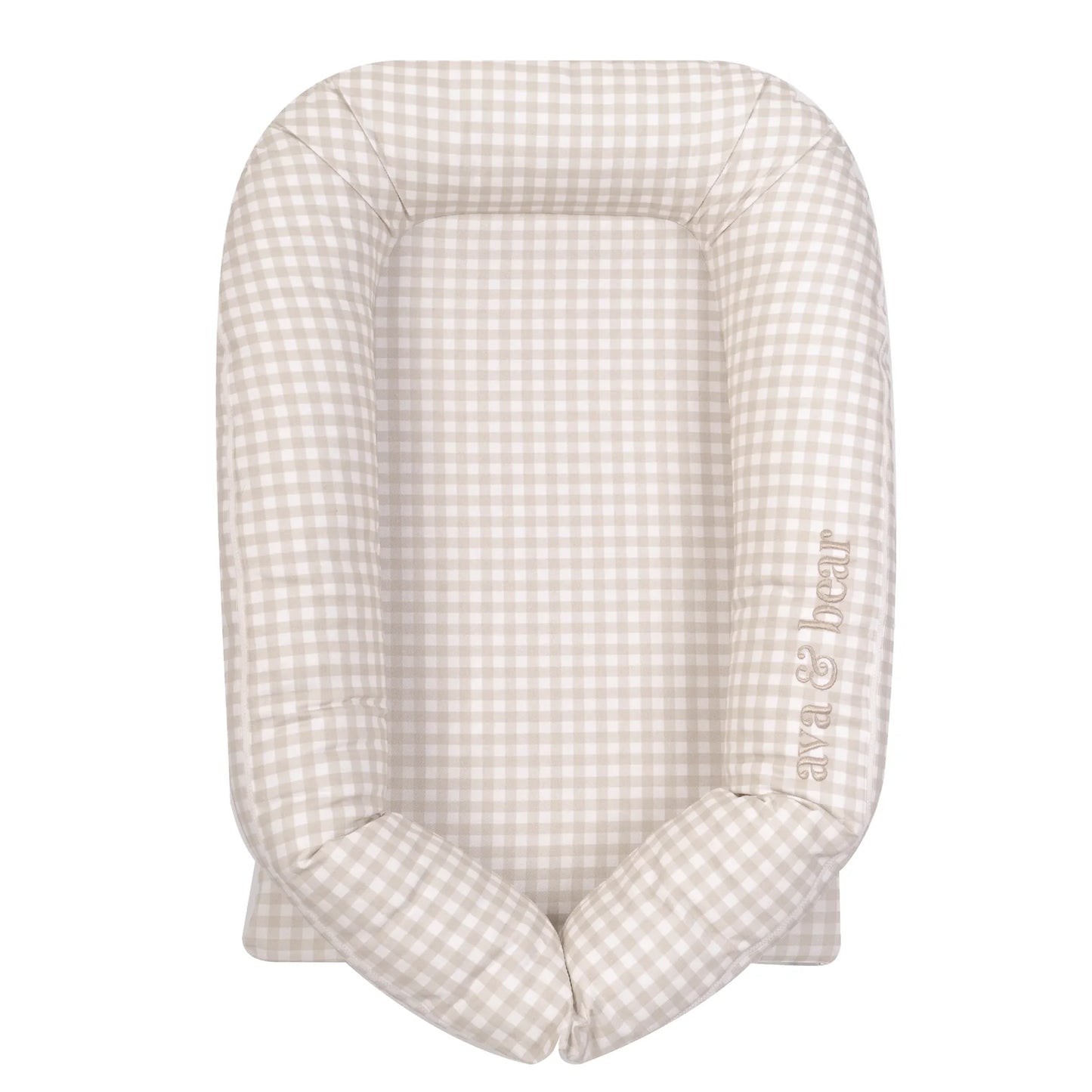 Ava & Bear Stone Gingham Lounging Pod - Motherhood