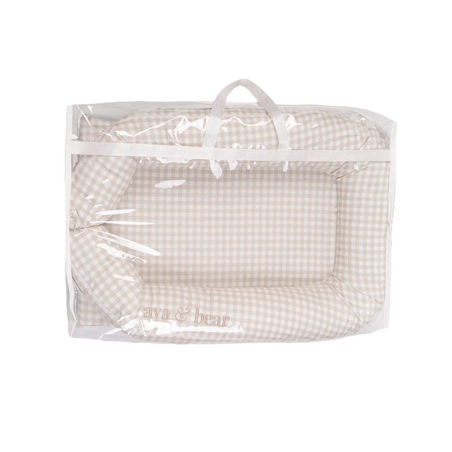 Ava & Bear Stone Gingham Lounging Pod - Motherhood